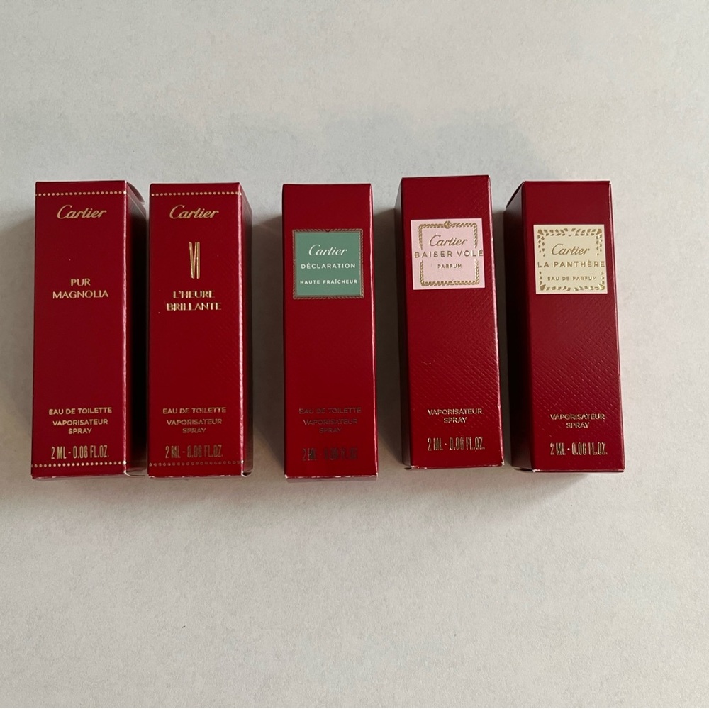 Cartier perfume samples